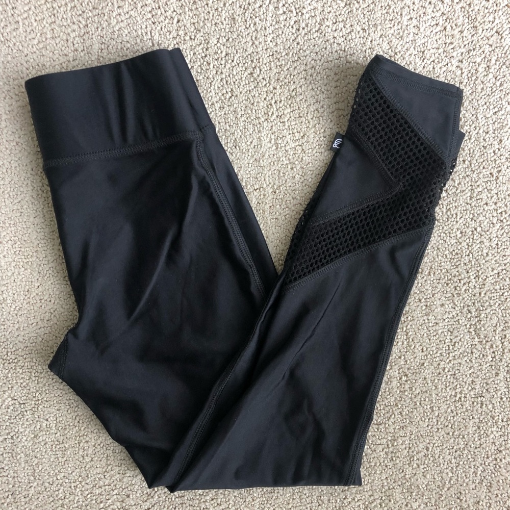 🖤 Terez leggings with mesh ankle detail